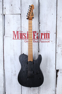 ESP LTD TE-1000 Solid Body Electric Guitar Seymour Duncan HH Black Blast Finish