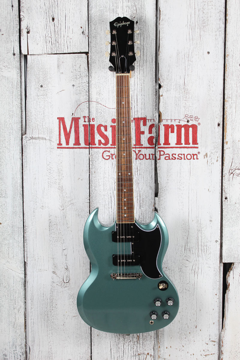 Epiphone 2021 SG Special P-90 Electric Guitar Faded Pelham Blue with Gig Bag