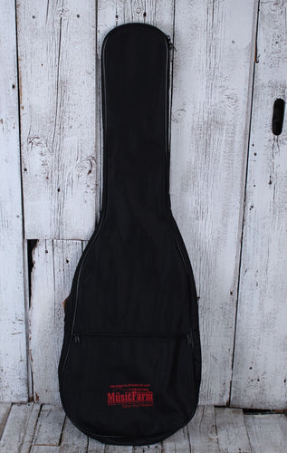 Henry Heller Standard Electric Bass Guitar Gig Bag with The Music Farm Logo Black