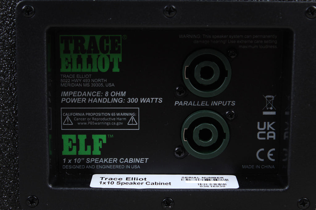 Trace Elliot ELF Electric Bass Guitar Amplifier 1x10 Speaker Cabinet
