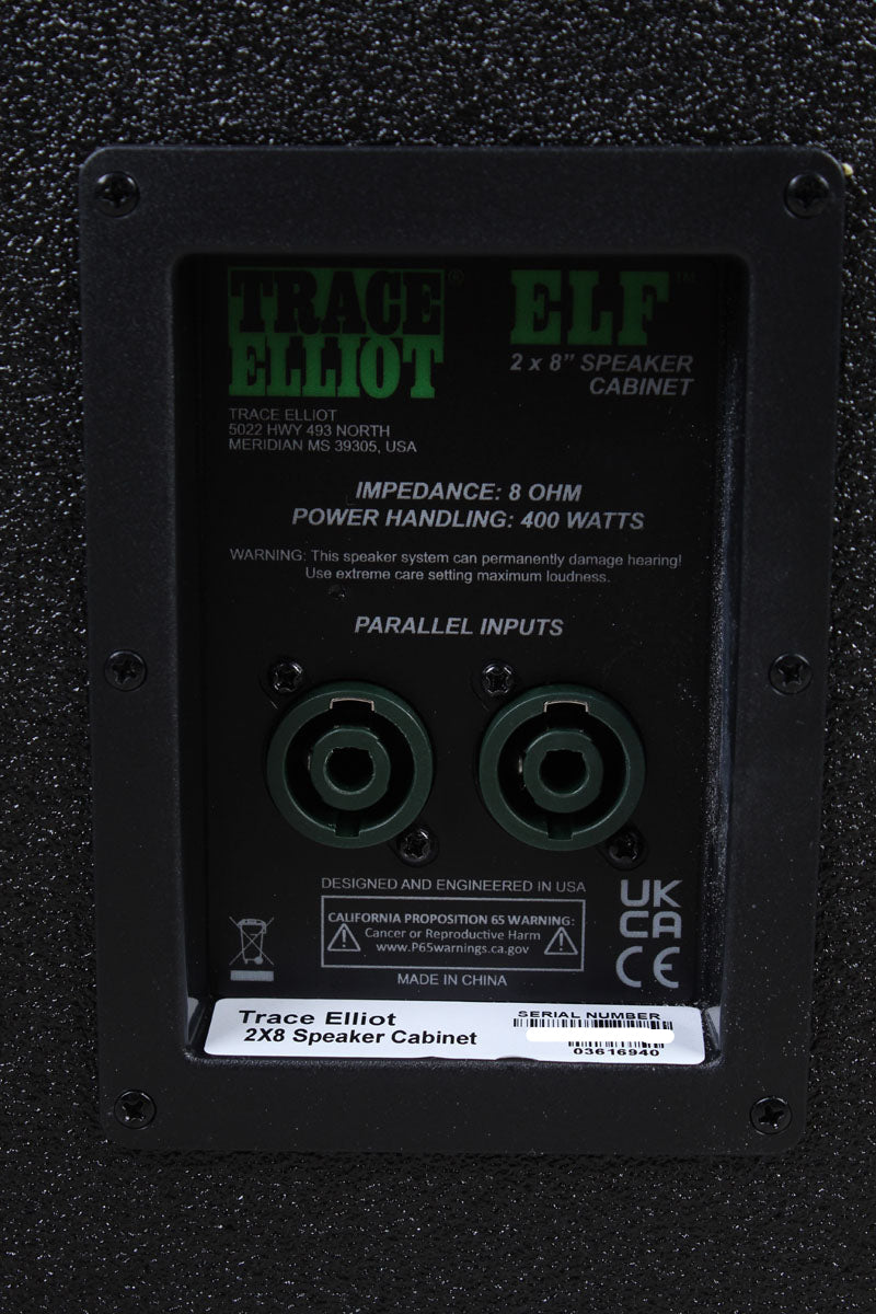 Trace Elliot ELF Electric Bass Guitar Amplifier Cabinet 2x8 Bass Amp Cab