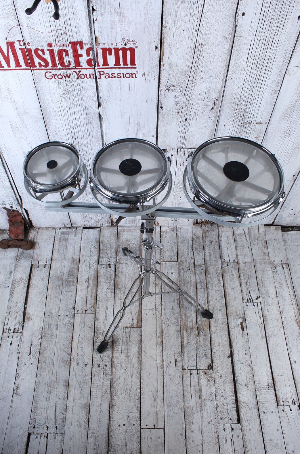 Remo Rototom 3 Piece Set Tom Set with 6 / 8 / 10 Inch Toms and Stand