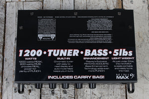 Peavey Mini Max 600 Electric Bass Guitar Amplifier Head 600 Watt Amp