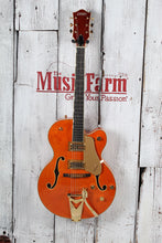 Load image into Gallery viewer, Gretsch Synchromatic Nashville Hollow Body Electric Guitar 50&#39;s Orange with Case
