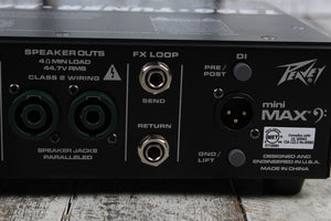 Peavey Mini Max 600 Electric Bass Guitar Amplifier Head 600 Watt Amp