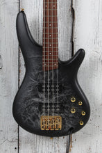 Load image into Gallery viewer, Ibanez SR300EDX 4 String Electric Bass Guitar Black Ice Frozen Matte