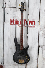 Load image into Gallery viewer, Ibanez SR300EDX 4 String Electric Bass Guitar Black Ice Frozen Matte