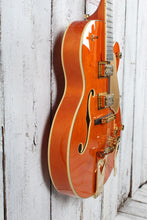Load image into Gallery viewer, Gretsch Synchromatic Nashville Hollow Body Electric Guitar 50&#39;s Orange with Case