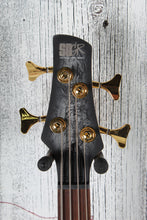 Load image into Gallery viewer, Ibanez SR300EDX 4 String Electric Bass Guitar Black Ice Frozen Matte