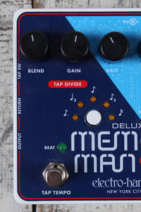 Electro-Harmonix Deluxe Memory Man 1100-TT Delay Pedal Electric Guitar Effects Pedal with Power Supply
