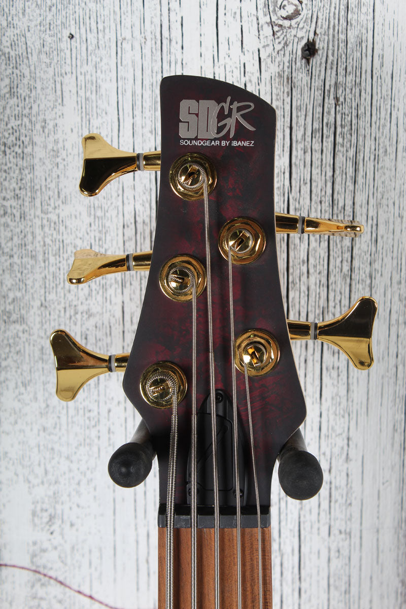 Ibanez SR305EDX 5 String Electric Bass Guitar Wine Red Frozen Matte Finish