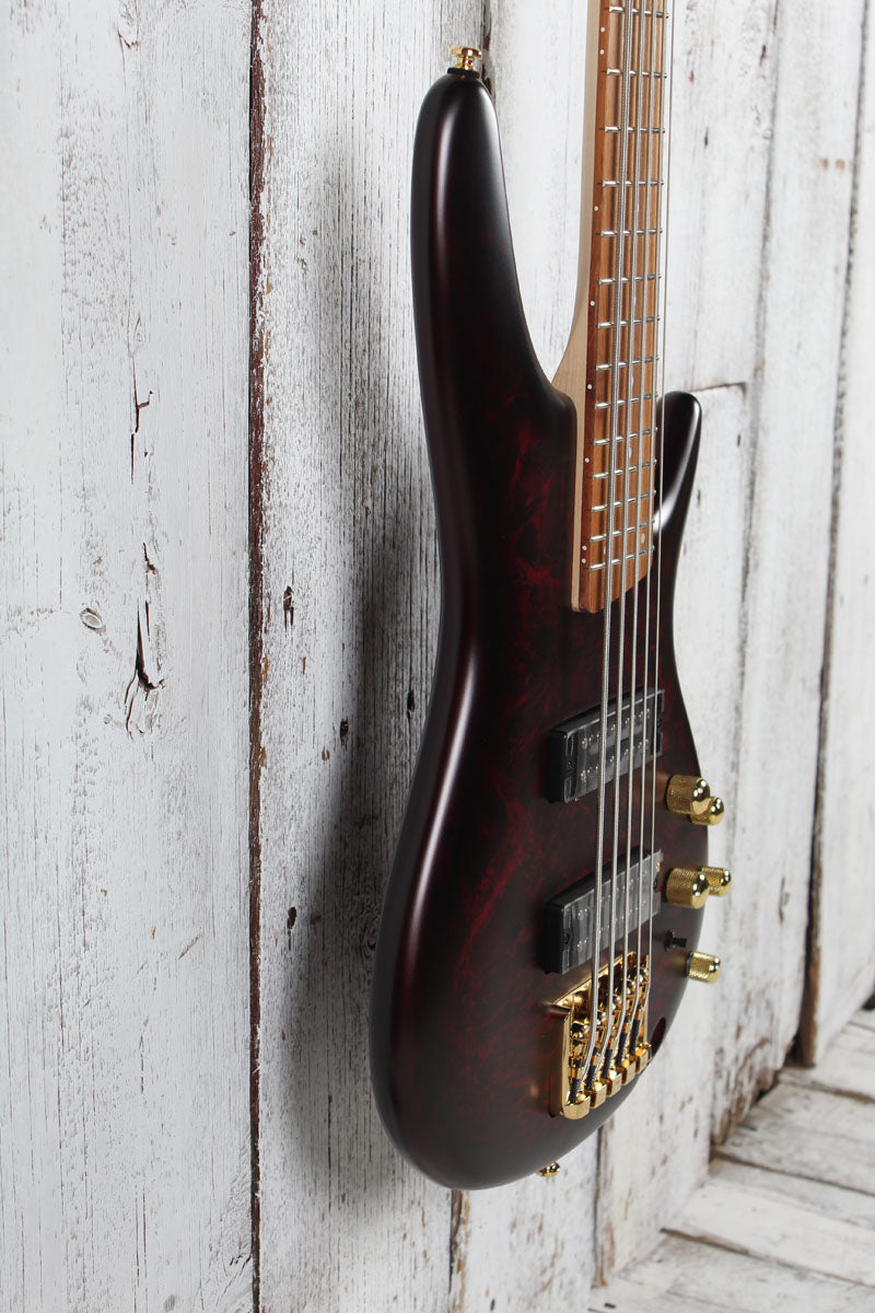 Ibanez SR305EDX 5 String Electric Bass Guitar Wine Red Frozen Matte Finish