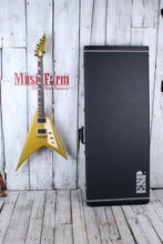 Load image into Gallery viewer, ESP LTD Kirk Hammett KH-V Electric Guitar Metallic Gold with Hardshell Case