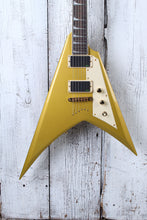 Load image into Gallery viewer, ESP LTD Kirk Hammett KH-V Electric Guitar Metallic Gold with Hardshell Case