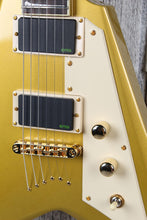 Load image into Gallery viewer, ESP LTD Kirk Hammett KH-V Electric Guitar Metallic Gold with Hardshell Case