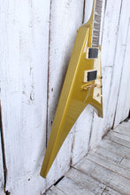 Load image into Gallery viewer, ESP LTD Kirk Hammett KH-V Electric Guitar Metallic Gold with Hardshell Case