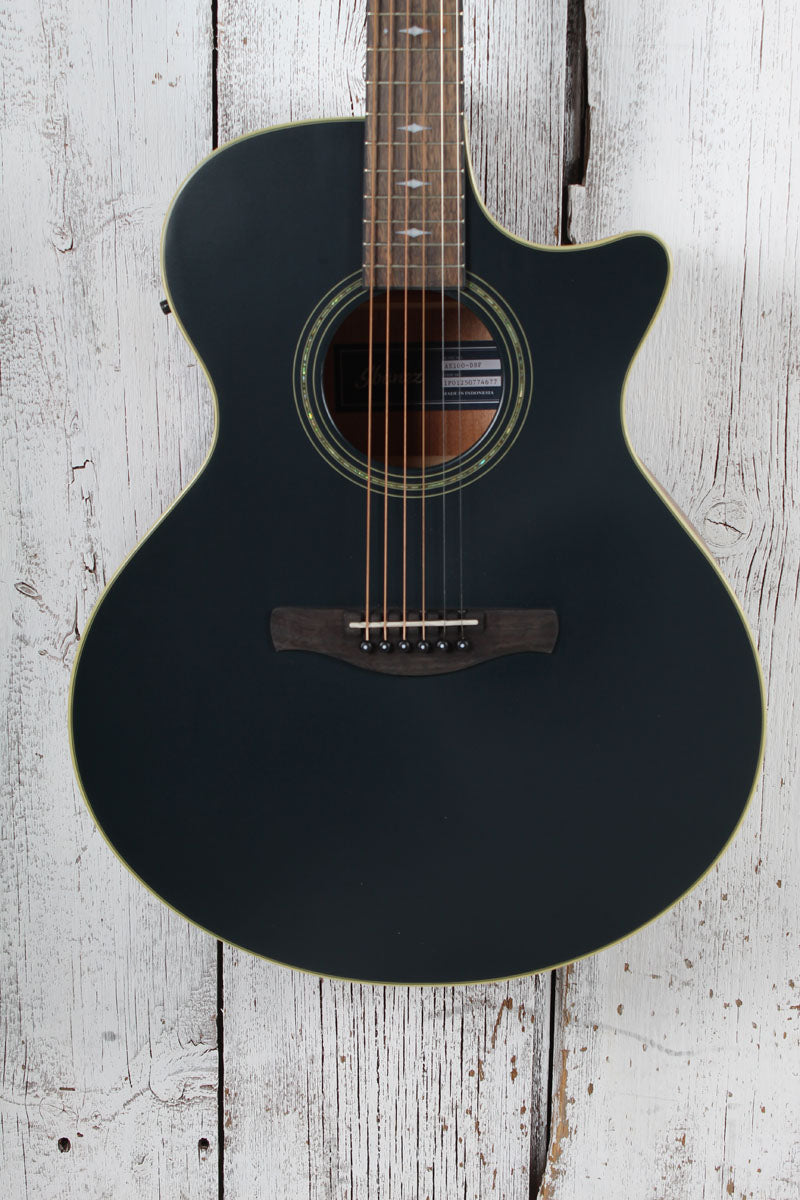 Ibanez AE Series AE100 Acoustic Electric Guitar Dark Tide Blue Flat Finish