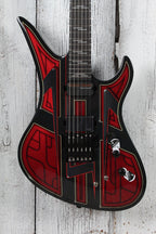 Schecter FR-S Przym Vespid Solid Body Electric Guitar Metallic Red Finish