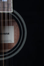 Ibanez AJ7012M1E Jumbo 12 String Acoustic Electric Guitar Black High Gloss