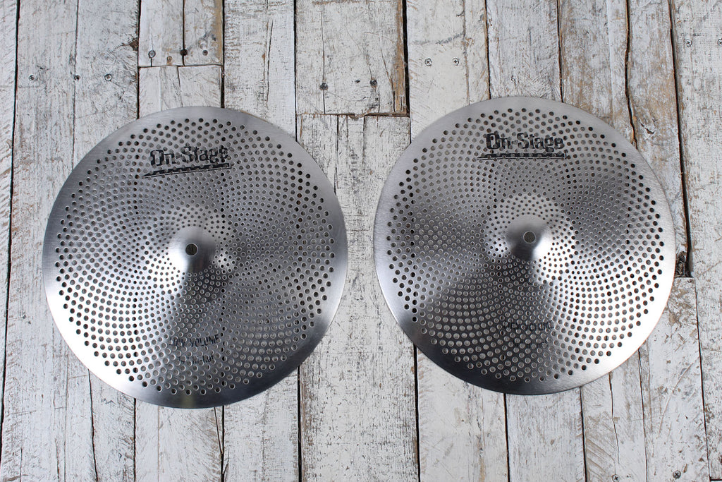 On-Stage LVCP5000 Low Volume Cymbal Pack HI-Hats Crash Ride Cymbal Pack