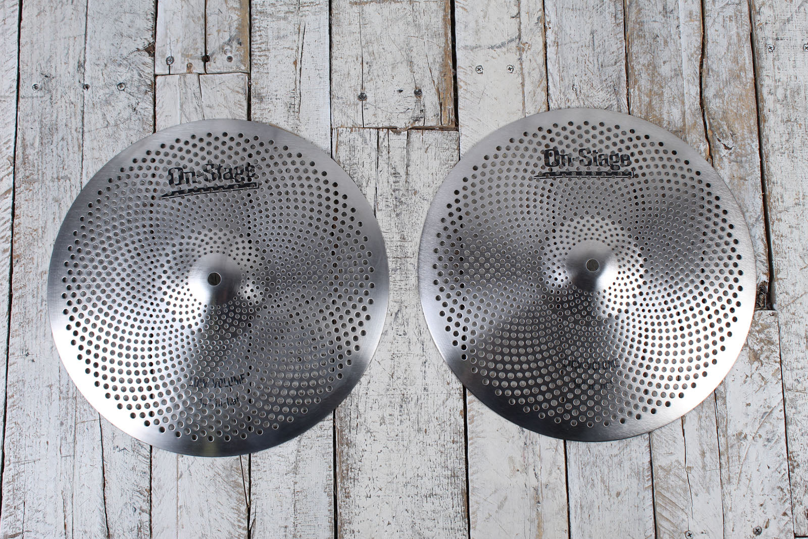 On-Stage LVCP5000 Low Volume Cymbal Pack HI-Hats Crash Ride Cymbal Pack