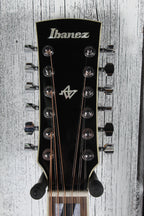 Ibanez AJ7012M1E Jumbo 12 String Acoustic Electric Guitar Black High Gloss