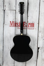 Ibanez AJ7012M1E Jumbo 12 String Acoustic Electric Guitar Black High Gloss