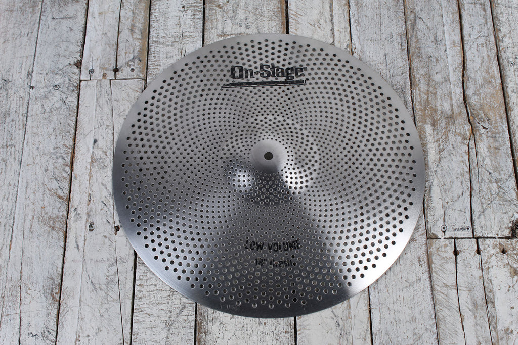 On-Stage LVCP5000 Low Volume Cymbal Pack HI-Hats Crash Ride Cymbal Pack