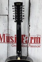 Load image into Gallery viewer, Ibanez AJ7012M1E Jumbo 12 String Acoustic Electric Guitar Black High Gloss