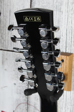 Load image into Gallery viewer, Ibanez AJ7012M1E Jumbo 12 String Acoustic Electric Guitar Black High Gloss