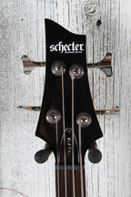 Schecter C-4 Plus Left Handed Electric Guitar Quilt Maple Top Charcoal Burst