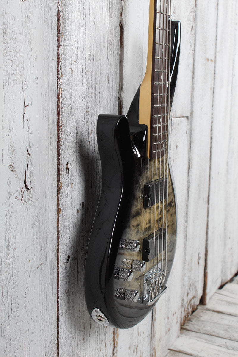 Schecter C-4 Plus Left Handed Electric Guitar Quilt Maple Top Charcoal Burst