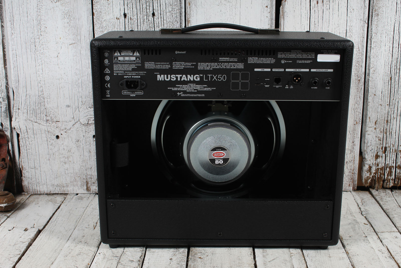 Fender Mustang LTX50 Electric Guitar Amplifier 50 Watt 1 x 12 Digital Combo Amp