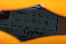 Load image into Gallery viewer, Epiphone Casino Hollowbody Archtop Electric Guitar Vintage Sunburst with Gig Bag