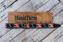 Load image into Gallery viewer, Fender Neon Monogrammed Strap 2 Inch Guitar Strap Blue and Orange