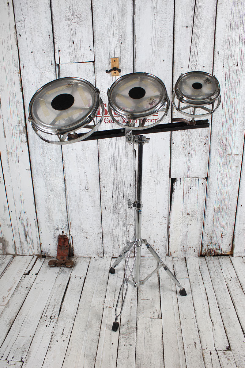 Remo Rototom 3 Piece Set Tom Set with 6 / 8 / 10 Inch Toms and Stand
