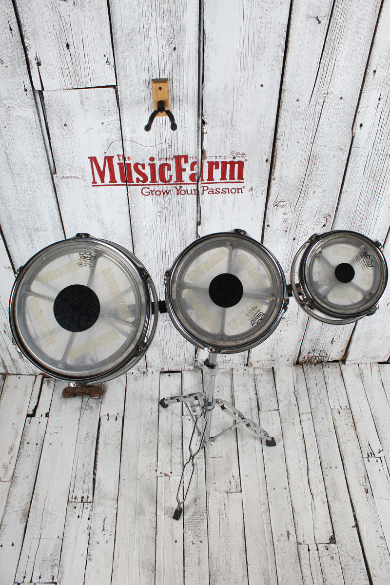 Remo Rototom 3 Piece Set Tom Set with 6 / 8 / 10 Inch Toms and Stand