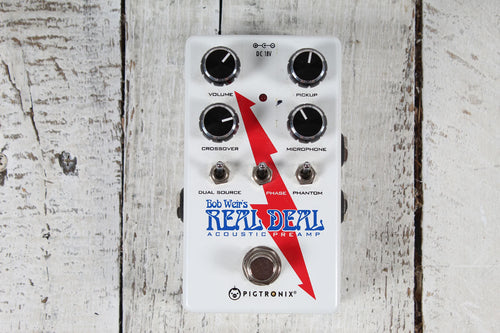 Pigtronix Bob Weir's Real Deal Acoustic PreAmp Guitar Effects Pedal with Box