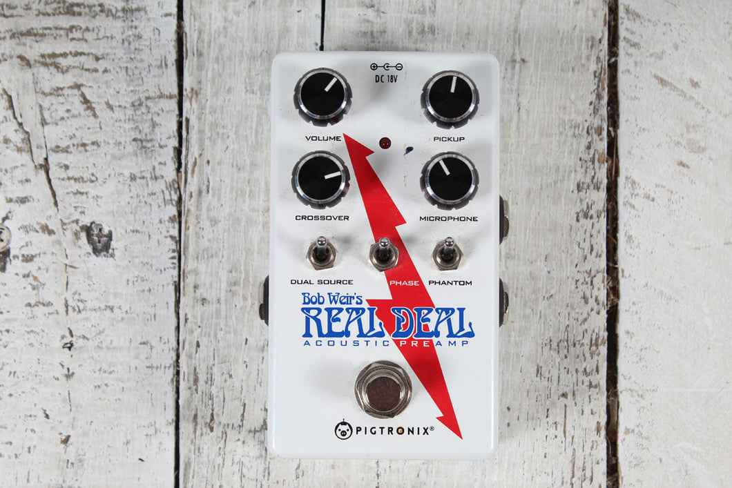 Pigtronix Bob Weir's Real Deal Acoustic PreAmp Guitar Effects Pedal with Box