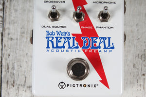 Pigtronix Bob Weir's Real Deal Acoustic PreAmp Guitar Effects Pedal with Box