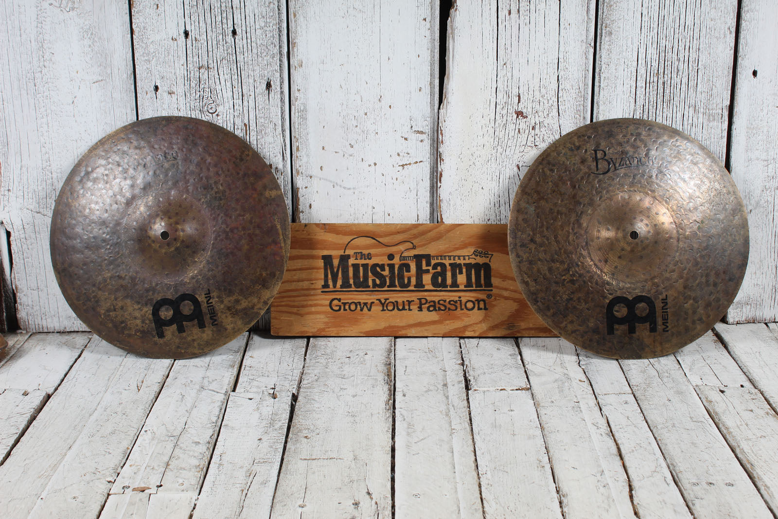 Meinl Byzance Dark 14 Inch Hi-Hat Cymbal Pair 14" Hi Hat Drum Cymbals Secondary image
