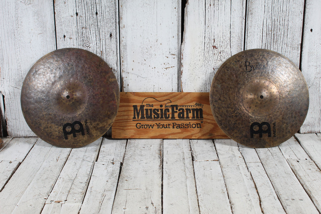 Meinl Byzance Dark 14 Inch Hi-Hat Cymbal Pair 14" Hi Hat Drum Cymbals