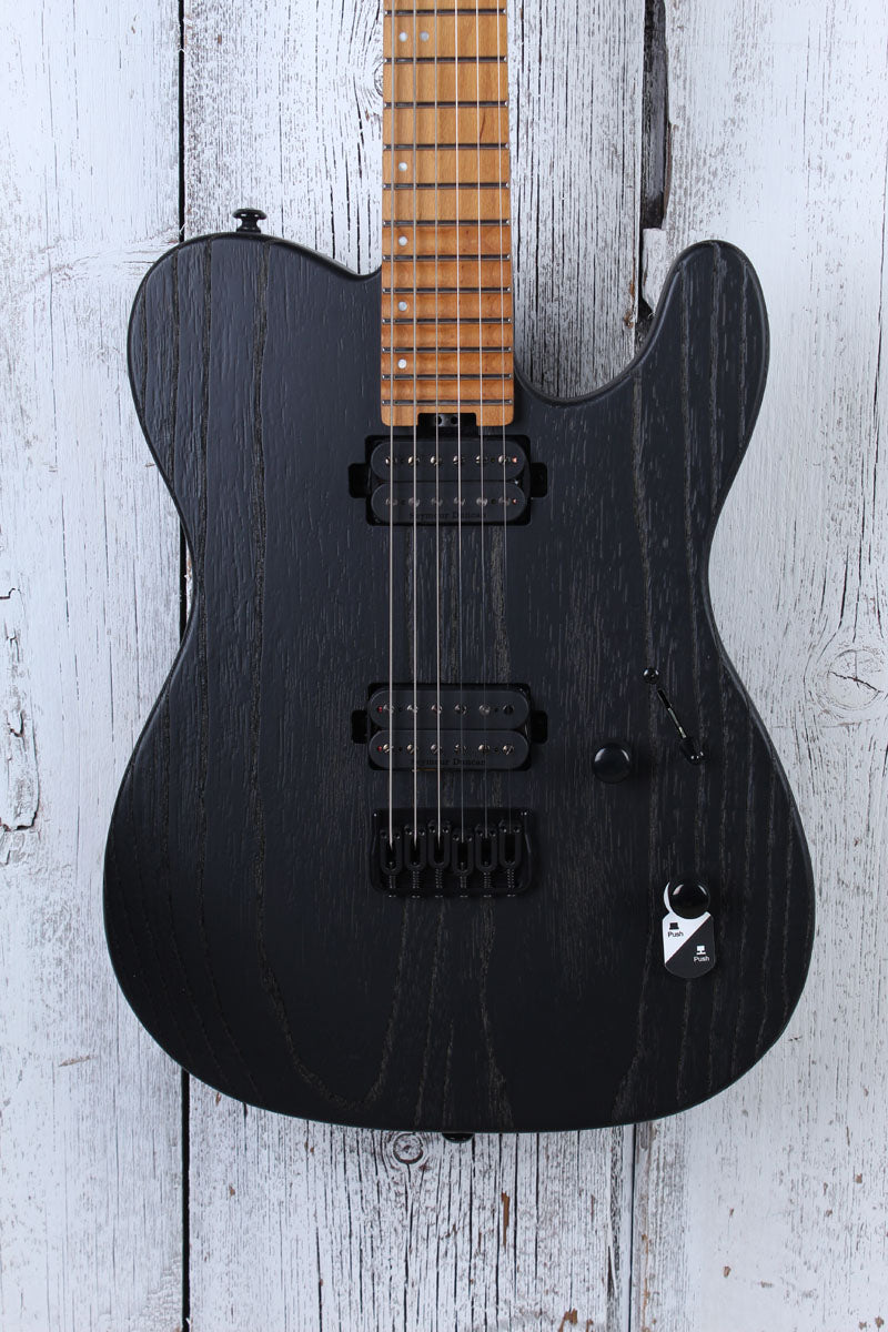 ESP LTD TE-1000 Solid Body Electric Guitar Seymour Duncan HH Black Blast Finish