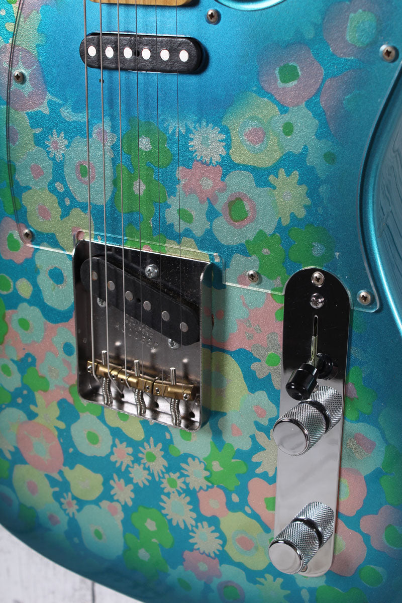 Fender Limited Edition 2008 Blue Flower Telecaster Electric Guitar with Case