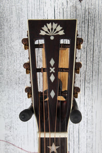 Washburn R310K Victorian Parlor Acoustic Guitar Natural Antique Matte w Gig Bag