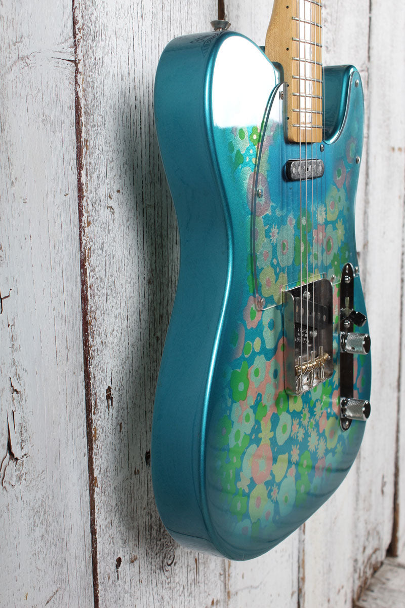 Fender Limited Edition 2008 Blue Flower Telecaster Electric Guitar with Case