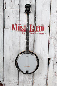 Washburn B9 Americana Series 5 String Resonator Back Banjo Gloss Sunburst