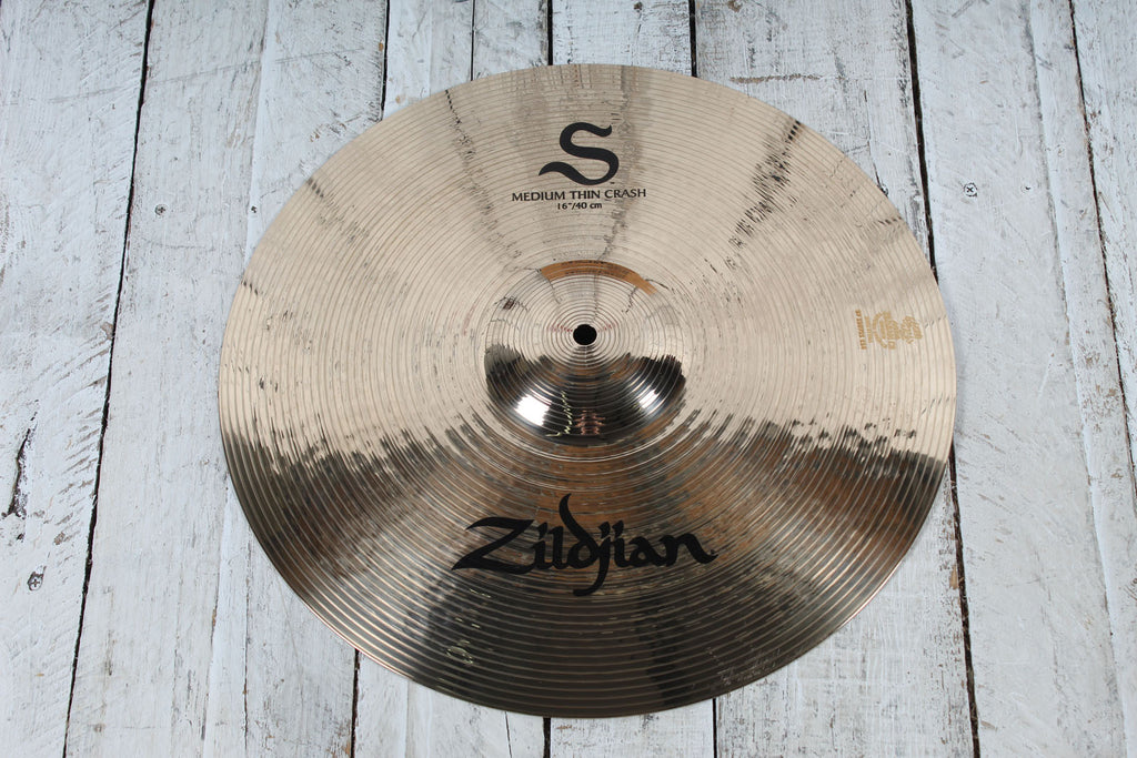 Zildjian S Series S16MTC 16 Inch Medium Thin Crash Cymbal 16" Crash Drum Cymbal