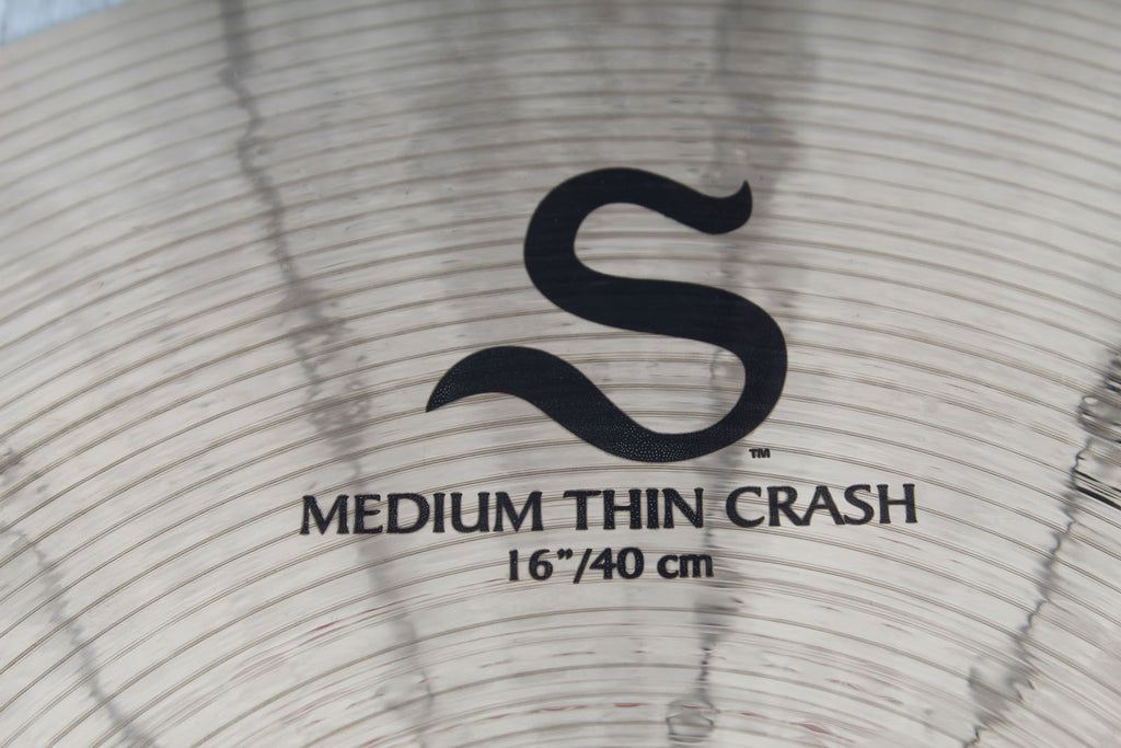 Zildjian S Series S16MTC 16 Inch Medium Thin Crash Cymbal 16" Crash Drum Cymbal