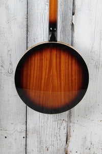 Washburn B9 Americana Series 5 String Resonator Back Banjo Gloss Sunburst